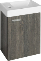 Aqualine ZOJA skříňka s keramickým umyvadlem 40x22 cm, mali wenge 51049MW-02
