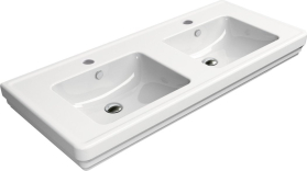 GSI CLASSIC keramické dvojumyvadlo 125x54 cm, bílá ExtraGlaze 8725111