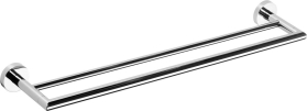 Sapho X-ROUND E dvojitý držák ručníků 800mm, chrom XR425