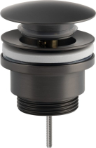 Sapho Umyvadlová výpust 5/4“, click-clack, velká zátka, 10-55mm, gun metal CV1002GM