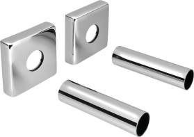 Sapho Set krycích rozet hranatých, chrom CP811