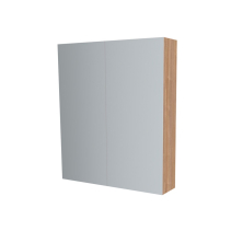 Mereo Koupelnová skříňka zrcadlová 60 cm, galerka, 2 x dvířka, Multidecor, Light Select Walnut CN798G62LSW1