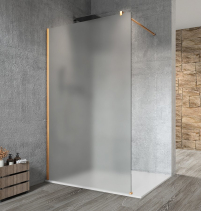Gelco VARIO GOLD MATT jednodílná sprchová zástěna k instalaci ke stěně, matné sklo, 700 mm GX1470-01
