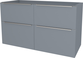 Mereo Mailo, koupelnová skříňka 121 cm, chrom madlo, Multidecor, Monumentální šedá CN593SMSO1