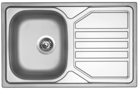 Nerezový dřez Sinks OKIO 800 V 0,6mm texturovaný RDOKT8005006V