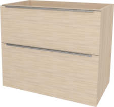 Mereo Mailo, koupelnová skříňka 61 cm, chrom madlo, Multidecor, Javor Hard šampaňský CN590SJHS2
