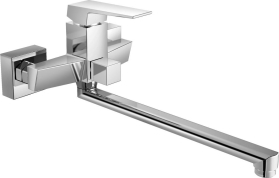 Aqualine RITMO nástěnná umyvadlová/vanová baterie, chrom RT015