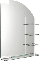 Aqualine WEGA zrcadlo s policemi 65x90cm 65028