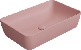 GSI NUBES keramické umyvadlo na desku 60x38cm, blush mat 903624