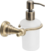 Sapho DIAMOND dávkovač mýdla, 200ml, mléčné sklo, bronz 1318-19