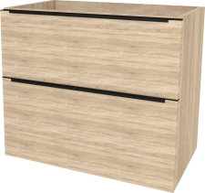Mereo Mailo, koupelnová skříňka 81 cm, černé madlo, Multidecor, Dub Bardolino CN591SBDBAR