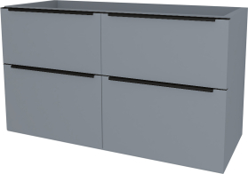 Mereo Mailo, koupelnová skříňka 121 cm, černé madlo, Multidecor, Monumentální šedá CN593SBMSO1
