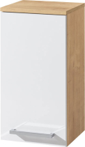 Mereo Bino koupelnová skříňka horní 63 cm, levá , bílá/dub CN675