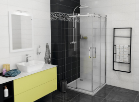 Gelco DRAGON čtvercový sprchový kout 1000x1000mm, rohový vstup GD4210GD4210