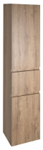 Aqualine ALTAIR vysoká skříňka s košem 40x184x31cm, levá, dub emporio AI485L