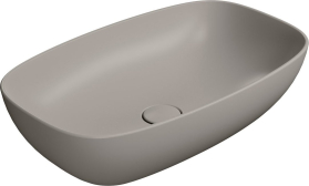 GSI NUBES keramické umyvadlo na desku 60x38cm, tortora mat 978305