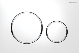 Geberit GEBERIT SIGMA20 ovládací tlačítko, bílá lesk/chrom 115.882.KJ.1