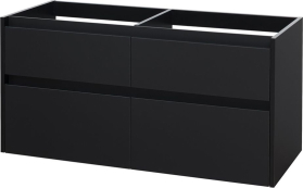 Mereo Opto, koupelnová skříňka 121 cm, černá CN943S