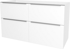 Mereo Mailo, koupelnová skříňka 121 cm, chrom madlo, Multidecor, Arktická bílá CN593SBIAA