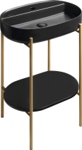 Sapho PUNO podstavec s umyvadlem 600x860x396mm, zlato mat SKA590-5-01