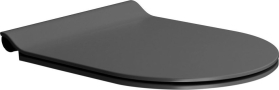 GSI WC sedátko, SLIM, Soft Close, Quick Release, černá mat/chrom MS86CSN26