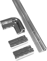 Gelco Přetoková lišta (1000mm) včetně koncovek, chrom NDAL05
