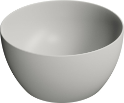 GSI PURA keramické umyvadlo na desku vysoké, průměr 42cm, cenere mat 885217