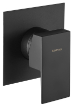 Sapho SPECTRE podomítková sprchová baterie, 1 výstup, černá mat 1102-76B