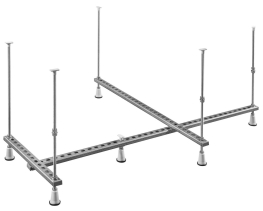 Polysan Nosná konstrukce pro asymetrickou vanu 150x75cm, L/R FR15076