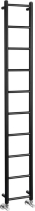 Sapho DINA otopné těleso 250x1680mm, černá mat IR377TB