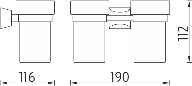 Nimco PALLAS ATHENA Držák na kartáčky PA 12058DW-26