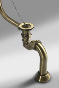 Polysan RETRO vanová souprava pro vnější instalaci, řetízek, včetně sifonu, bronz 71690