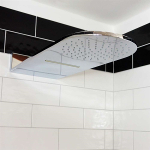 Mereo Talířová sprcha horní, s vodopádem, půlkulatá 600 x 251 mm, nerez CB496 CB496