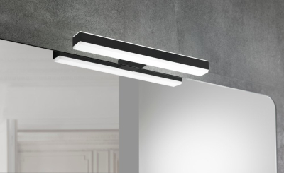 Sapho VERONICA 2 LED svítidlo, 8 W, 300x25x83 mm, IP44, černá E27423CI