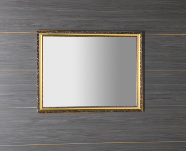 Sapho BOHEMIA zrcadlo v dřevěném rámu 68, 6x88, 6cm, zlatá NL483