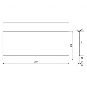 Polysan COUVERT NIKA panel čelní 120x52cm 72853