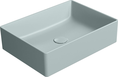 GSI KUBE X keramické umyvadlo na desku, 50x37cm, ghiaccio mat 942915
