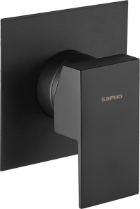 Sapho SPECTRE podomítková sprchová baterie, 1 výstup, černá mat 1102-76B