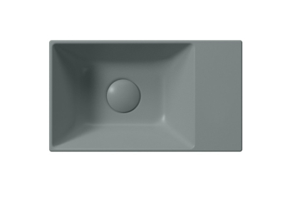 GSI KUBE X keramické umývátko 40x23cm, bez otvoru, pravé/levé, agave mat 9484004