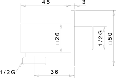 Sapho Vývod sprchy, hranatý, tenká krytka, zlato SG302OR