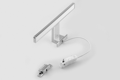 Aqualine SERAPA LED svítidlo 5W, 230V, 300x40x100mm, plast, chrom SA147