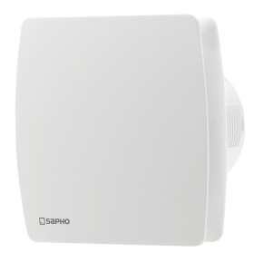 Sapho LEX koupelnový ventilátor axiální, 15W, potrubí 100mm, bílá LX101