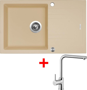 Granitový dřez Sinks LINEA 780 XC Sahara + Elka G4650XC
