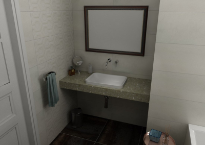 Sapho TAILOR rockstone deska 110x50 cm, provedení límce F TR110F