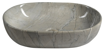 Sapho DALMA keramické umyvadlo na desku, 59x42 cm, grigio MM413