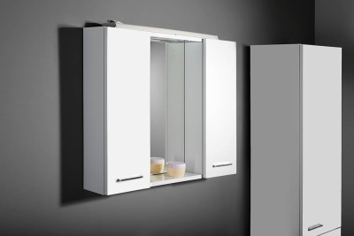 Aqualine ZOJA/KERAMIA FRESH galerka s LED osvětlením, 70x60x14cm, bílá 45025