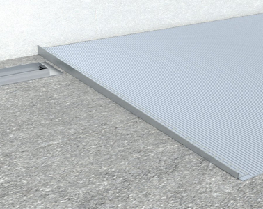 Sapho Spádová lišta, pravá, výška 10mm, délka 1000mm, černá mat SPD10B-P