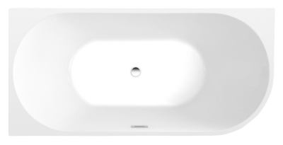 Aqualine TIBERA L rohová stojící vana, 170x80cm, bílá E1026