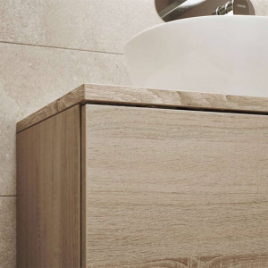 Mereo Koupelnová deska na skříňku 122 cm, Multidecor, Light Rock Hickory CN799D122LRH1