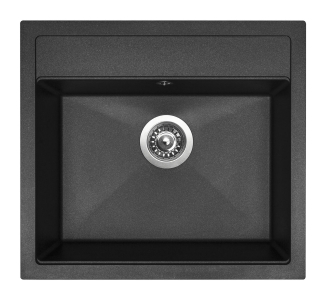 Granitový dřez Sinks SOLO 560 Granblack + ELKA Černá matná G23930
